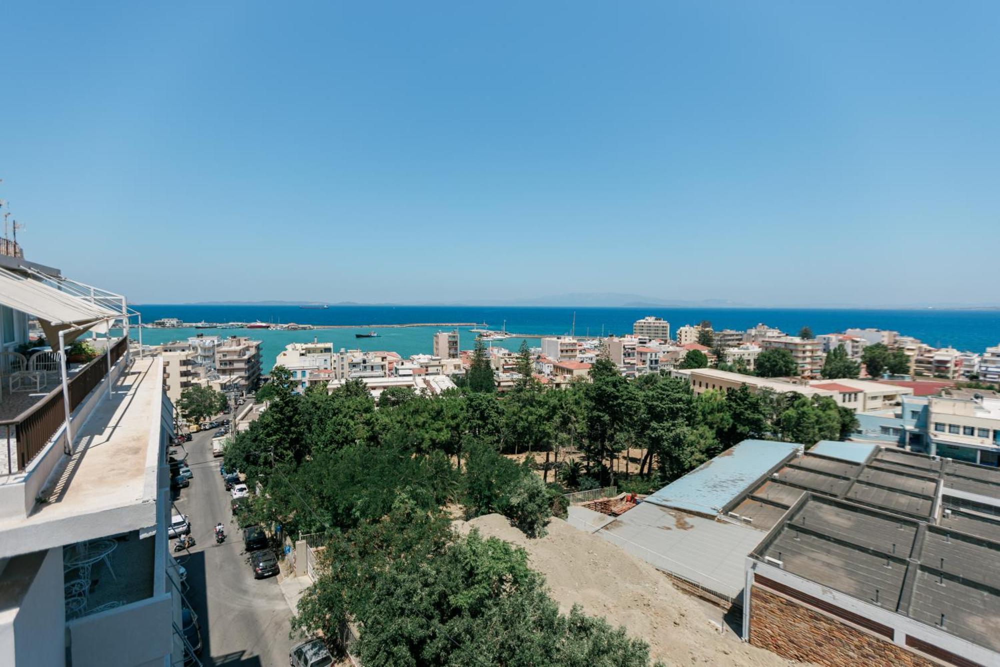 Апартаменты Panoramic Penthouse Хиос Экстерьер фото